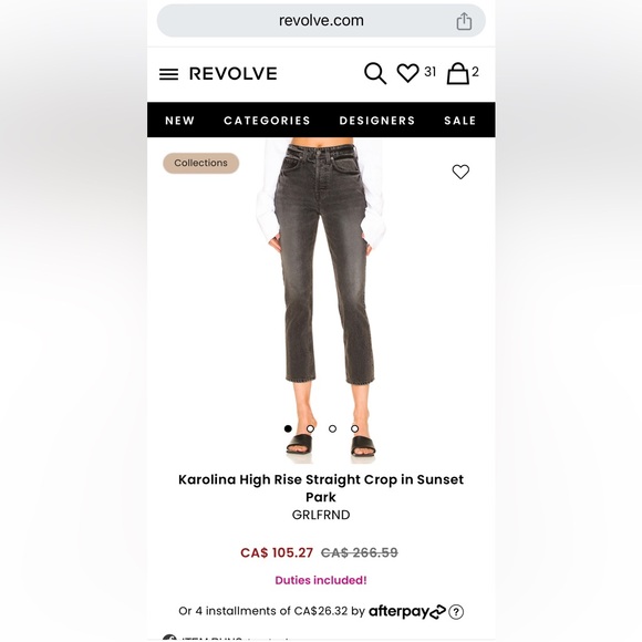 Karolina GRLFRND jeans - Picture 1 of 6